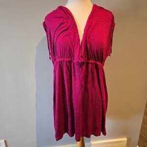 Sea Women’s Empire Waist Swim Cover-Up Dress | Size XL | Pink Melange